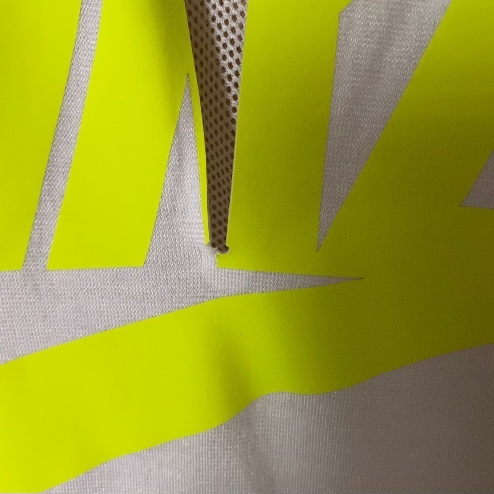 SACAI x NIKE sz S Tank Top White Volt Lace NIKELAB - Picture 2 of 14